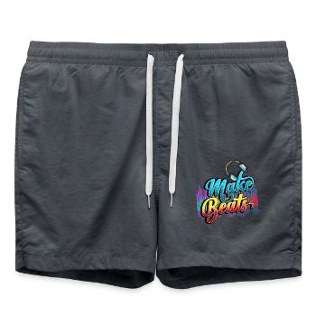 Beatmaker, Beatmaker Beat, Producer, - Swim Trunks - anthracite - Front - AI Model Male 185 light (185cm)