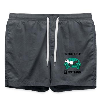 To do list Nothing - Panda Relax - Swim Trunks - anthracite - Front - AI Model Male 185 light (185cm)