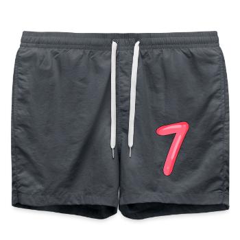 Number 7 - Number 7 - Swim Trunks - anthracite - Front - AI Model Male 185 light (185cm)
