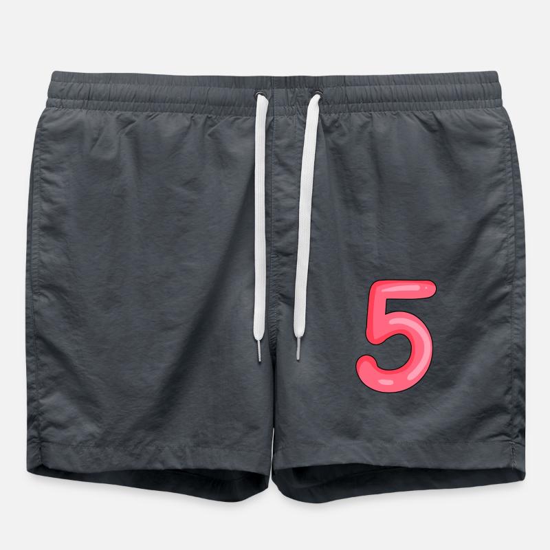 5 - Badeshorts - Anthrazit