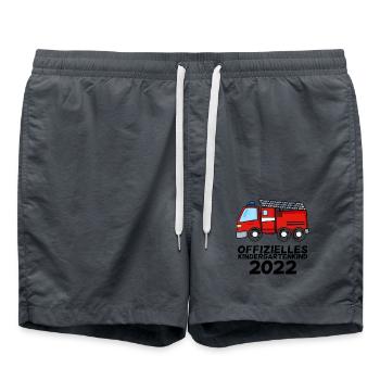 Kindergarten - Ich bin jetzt ein Kindergartenkind - Badeshorts - Anthrazit - Vorne - AI Model Male 185 light (185cm)