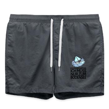 Bodensee - Badeshorts - Anthrazit - Vorne - AI Model Male 185 light (185cm)