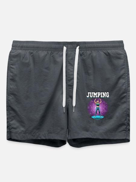 Jumping Trampolin Trendsport Fitness Damen Sport - Badeshorts - Anthrazit