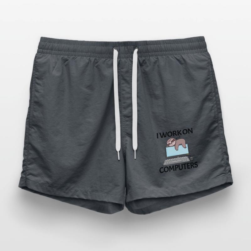 Computer Nerd Programmierer Herren Geschenk Badeshorts