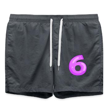 6 Lila - Short de bain - charbon - Devant - AI Model Male 185 light (185cm)