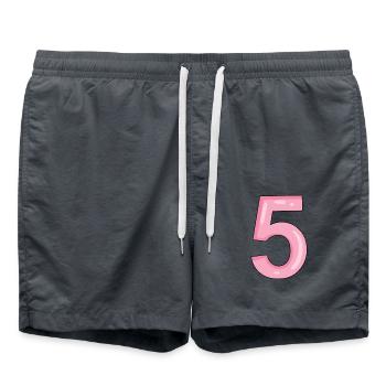 5 Pink - Swim Trunks - anthracite - Front - AI Model Male 185 light (185cm)