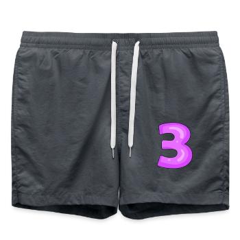 3 purple - Swim Trunks - anthracite - Front - AI Model Male 185 light (185cm)