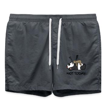 Paresseux et panda - Short de bain - charbon - Devant - AI Model Male 185 light (185cm)