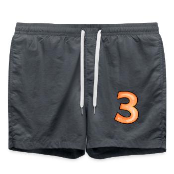 Point 3 - Short de bain - charbon - Devant - AI Model Male 185 light (185cm)