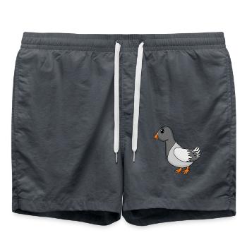 Taube - Badeshorts - Anthrazit - Vorne - AI Model Male 185 light (185cm)