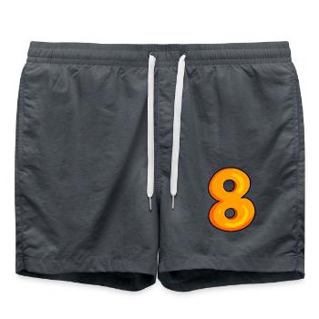 Numéro 8 - Numéro 8 - Short de bain - charbon - Devant - AI Model Male 185 light (185cm)