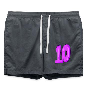 10 - Badeshorts - Anthrazit - Vorne - AI Model Male 185 light (185cm)