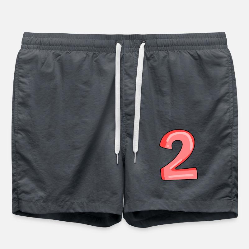 2 - Short de bain - charbon