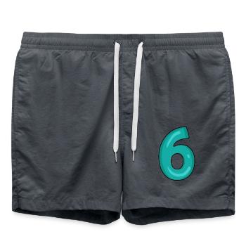 6 - Badeshorts - Anthrazit - Vorne - AI Model Male 185 light (185cm)