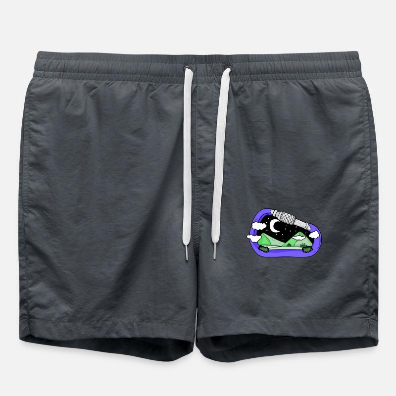 Mountain Mountains - Swim Trunks - anthracite