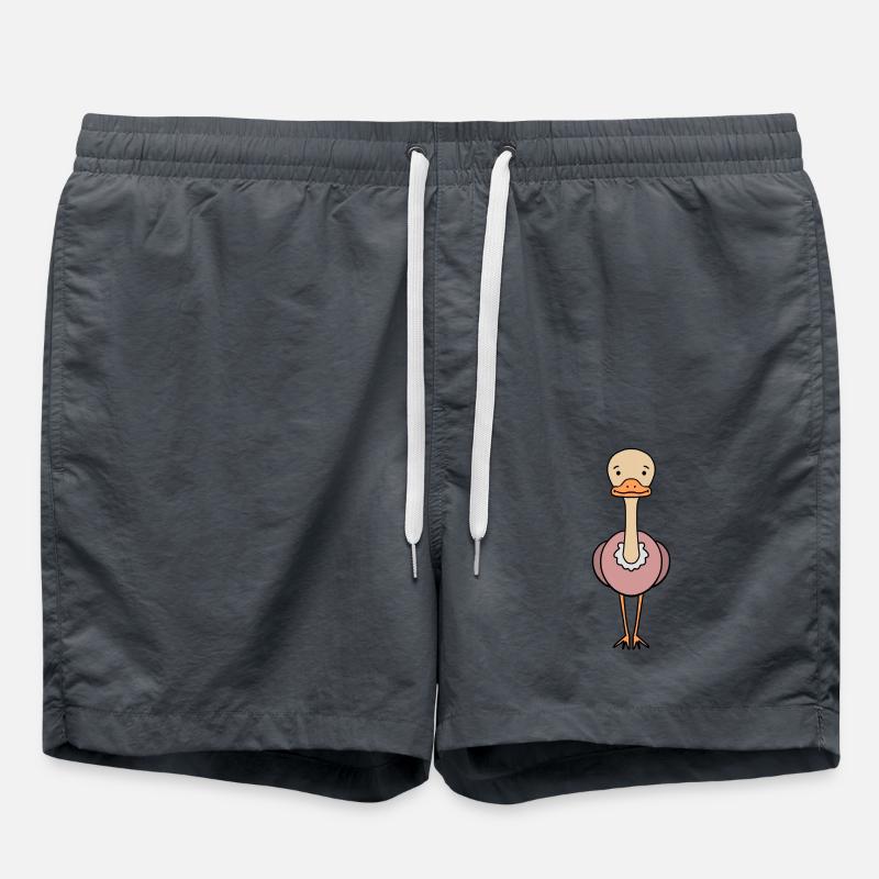 Ostrich Bird - Swim Trunks - anthracite