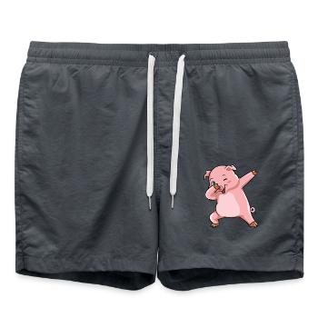 Dabbing Pig Winner Sow - Swim Trunks - anthracite - Front - AI Model Male 185 light (185cm)
