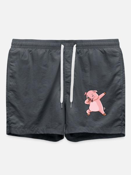 Dabbing Pig Winner Sow - Swim Trunks - anthracite