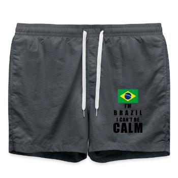 Dicton brésilien - Short de bain - charbon - Devant - AI Model Male 185 light (185cm)