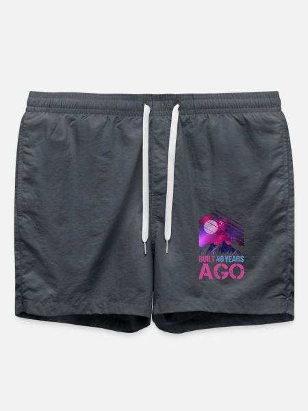 Cadeau Vaporwave de 40 ans - Short de bain - charbon