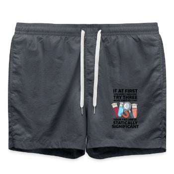 Science Teacher Funny Science - Swim Trunks - anthracite - Front - AI Model Male 185 light (185cm)