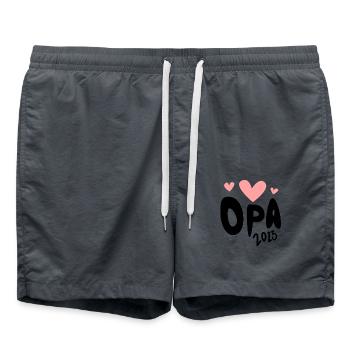 Opa 2023 - Opa werden - Bald Opa - Badeshorts - Anthrazit - Vorne - AI Model Male 185 light (185cm)