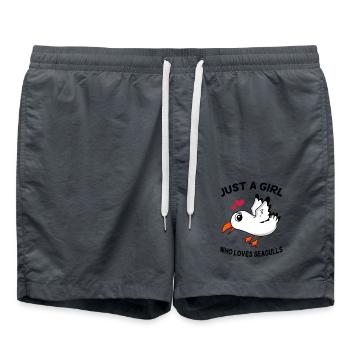Seagull Dear Girls - Swim Trunks - anthracite - Front - AI Model Male 185 light (185cm)