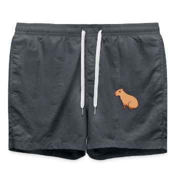Capybara kawaii - Short de bain - charbon - Devant - AI Model Male 185 light (185cm)