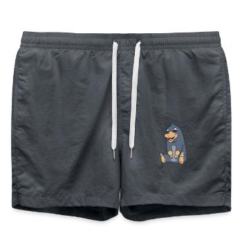 Taupe kawaii - Short de bain - charbon - Devant - AI Model Male 185 light (185cm)