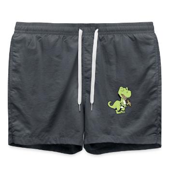 Chanter Dino avec Microphone - TREX - Short de bain - charbon - Devant - AI Model Male 185 light (185cm)