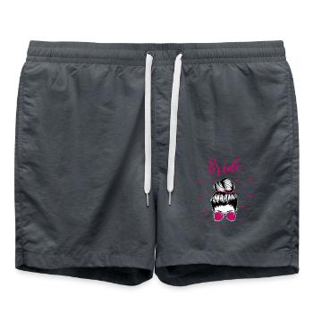 Braut - Badeshorts - Anthrazit - Vorne - AI Model Male 185 light (185cm)