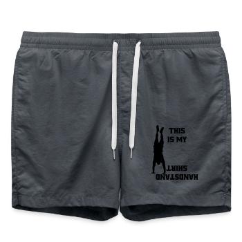 Handstand Gymnaste Professeur de sport Gymnastique Gymnastique Au sol - Short de bain - charbon - Devant - AI Model Male 185 light (185cm)
