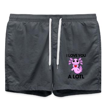 Axolotl - Short de bain - charbon - Devant - AI Model Male 185 light (185cm)