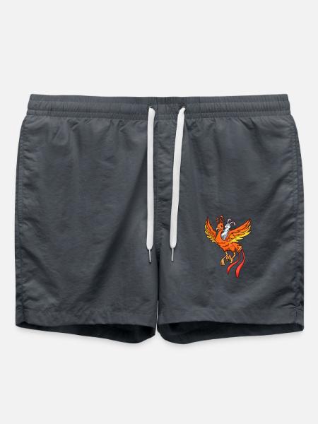 Rabbit rides on Phoenix - Swim Trunks - anthracite