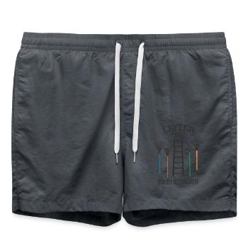 Leiter vom Rechenzentrum - Badeshorts - Anthrazit - Vorne - AI Model Male 185 light (185cm)