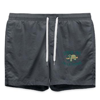 Je Peux Pas J'ai La Flemme - Short de bain - charbon - Devant - AI Model Male 185 light (185cm)