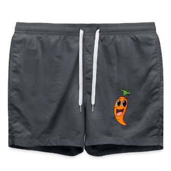 Carotte Carotte Carotte Légumes - Short de bain - charbon - Devant - AI Model Male 185 light (185cm)