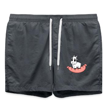 Saucisse Chèvre Chèvre - Short de bain - charbon - Devant - AI Model Male 185 light (185cm)