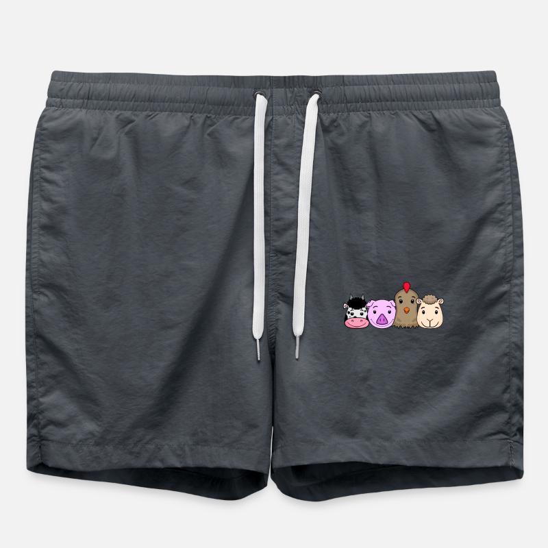 Cute animals - Swim Trunks - anthracite