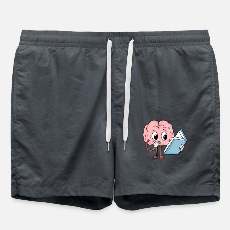 Brain reading - Swim Trunks - anthracite