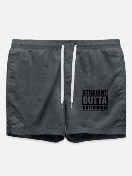 Straight outta Rotterdam - Swim Trunks - anthracite
