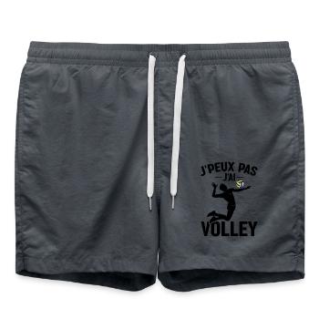 Je Peux Pas J'ai Volley - Short de bain - charbon - Devant - AI Model Male 185 light (185cm)