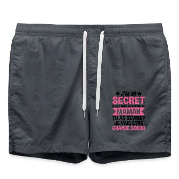 Bientôt Future Grande Soeur D'amour - Short de bain - charbon - Devant - AI Model Male 185 light (185cm)