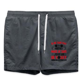 Je Suis Un Joueur De Volley Parfait - Short de bain - charbon - Devant - AI Model Male 185 light (185cm)