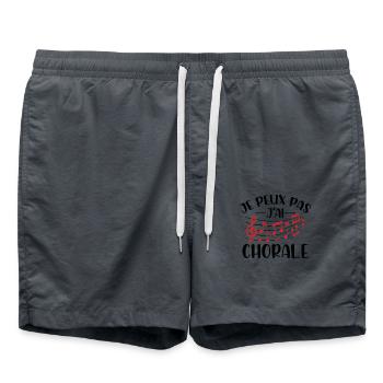 Je Peux Pas J'ai Chorale - Short de bain - charbon - Devant - AI Model Male 185 light (185cm)