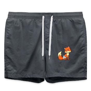 Kawaii Baby Fuchs - Badeshorts - Anthrazit - Vorne - AI Model Male 185 light (185cm)