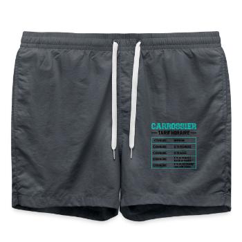 Le Tarif Horaire D'un Carrossier - Short de bain - charbon - Devant - AI Model Male 185 light (185cm)