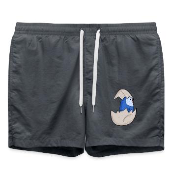 Baby Penguin - Swim Trunks - anthracite - Front - AI Model Male 185 light (185cm)