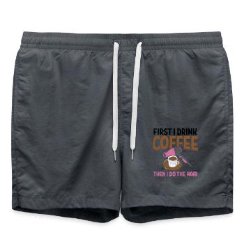 Coiffeur Café Coiffeur - Short de bain - charbon - Devant - AI Model Male 185 light (185cm)
