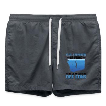 Sport Plongée Idée Cadeau Mer Vacances Hobby Plage - Short de bain - charbon - Devant - AI Model Male 185 light (185cm)